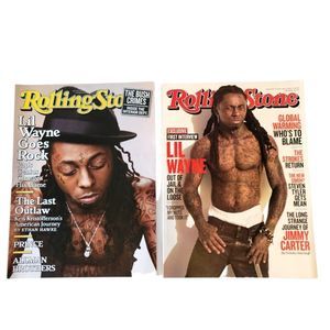 Rolling Stone Lil Wayne 2 pc Magazine set Issues 1076 1123 No Address labels NWT